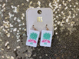Mahjong Tile earrings