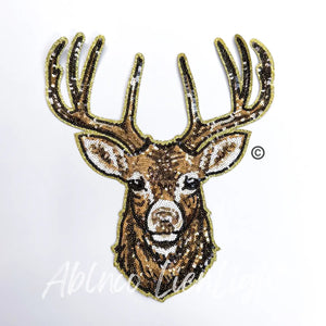Deer sequin sweatshirt