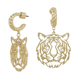 Game Day gold earring