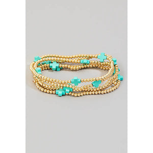 Beaded bracelet set