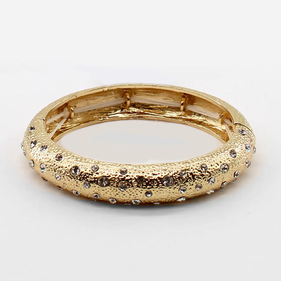 Textured Gold Stretch Bracelet