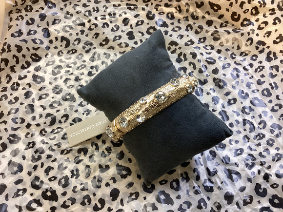 Textured Gold Stretch Bracelet