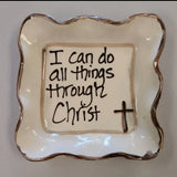 Small candle plate