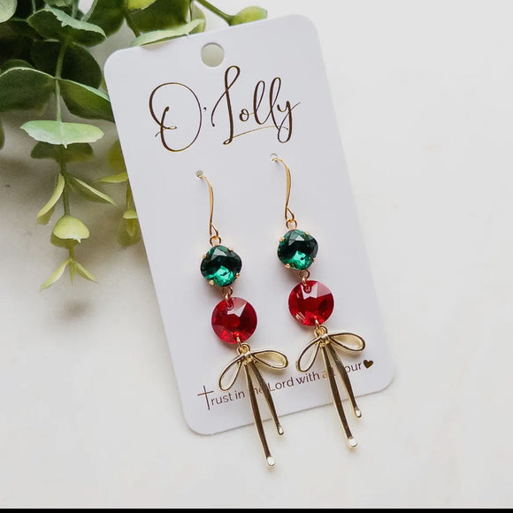 Green and red sparkle