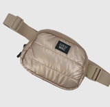 Metallic puffer bags