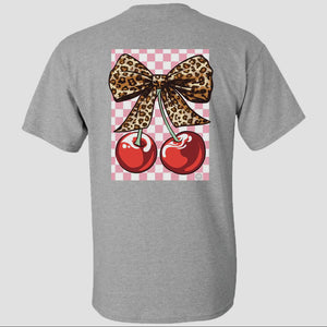 Leopard cherry tee