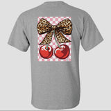 Leopard cherry tee